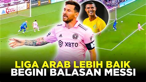 CARA BERKELAS LIONEL MESSI BALAS SINDIRAN RONALDO TENTANG SEPAKBOLA