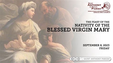 Feast Of The Nativity Of The Blessed Virgin Mary 6 00 PM Holy Mass