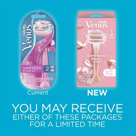 Gillette Venus Comfortglide White Tea Women S Razor And 2 Refills Shop Razors And Blades At H E B