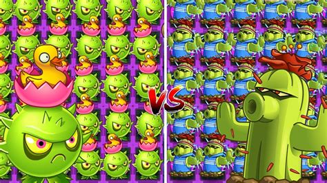 Plants Vs Zombies 2 Homing Thistle VS Cactus PvZ 2 WHO WILL WIN