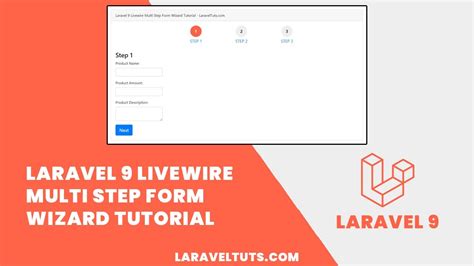 Laravel Livewire Multi Step Form Wizard Tutorial Youtube