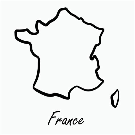 Doodle Freehand Drawing Of France Map 8884856 Vector Art At Vecteezy