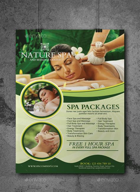 Spa And Relax Services Poster Print Templates Graphicriver