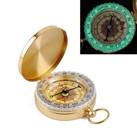 Compass Pocket Brass Watch Style Military Army Outdoor Camping Hiking ...