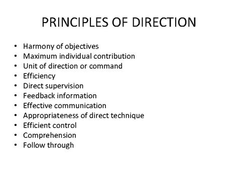 UNIT IV Directing Nature And Purpose Of Directing