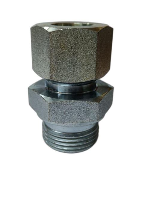 Carbon Steel Threaded Male Stud Coupling For Hydraulic Pipe At Rs 47