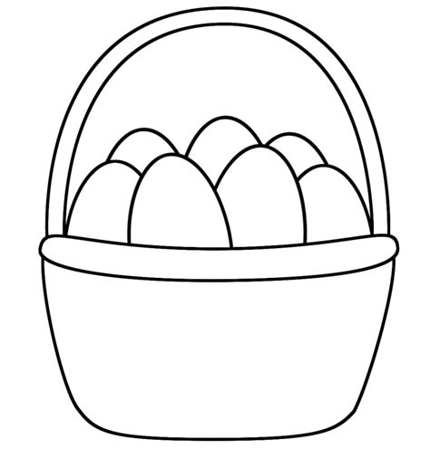 Easter Basket Printable Coloring Pages Coloring Pages Kids