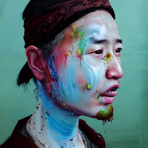 Photorealistic Face Portrait Of Chinese Uyghur Muslim Stable