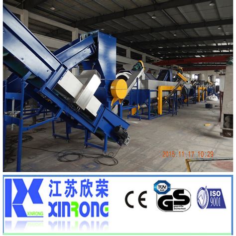 Pet Bottle Flakes Crushing Washing Drying Production Line China Pet