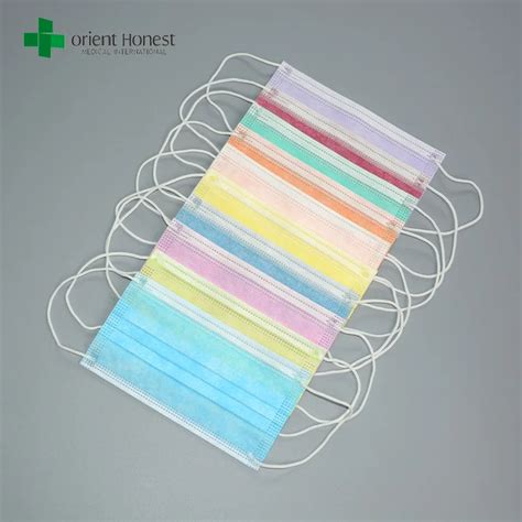 Disposable Fashion Colored Surgical 3ply Face Mask - Buy Surgical 3ply ...