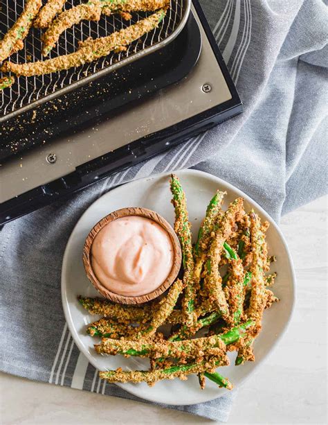 Air Fryer Green Bean Fries Crispy Gluten Free And Vegan