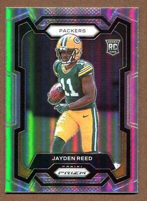 Jayden Reed Panini Prizm Rookies Silver Rc Ebay