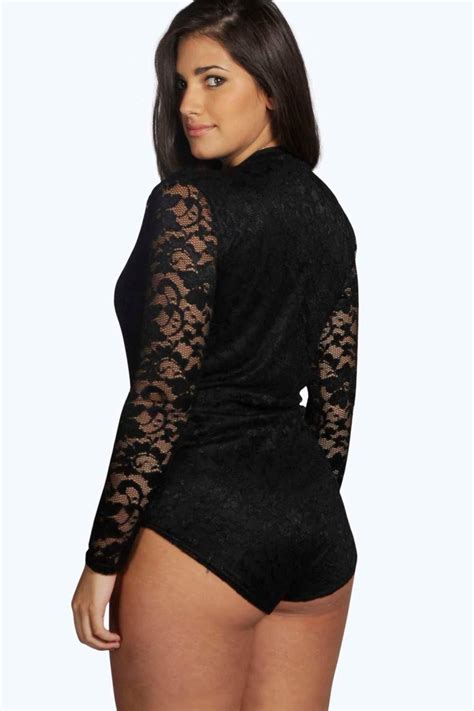 Plus Size Bodysuit Ootd Long Sleeve Bodysuit Long Sleeve