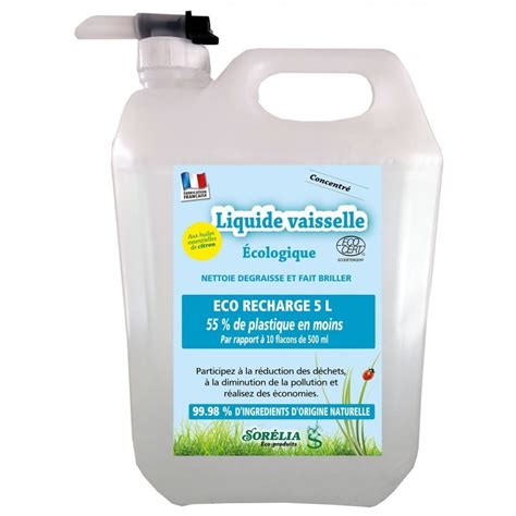 Liquide Vaisselle Plonge Concentr L Ecologique H E De Citron