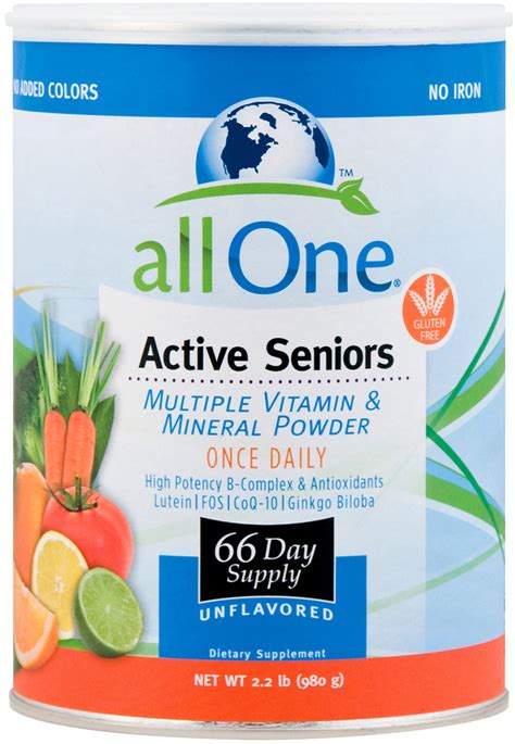 All One Active Seniors Multiple Vitamin & Mineral Powder, 2.2 Lb | Nutrition Express by ...