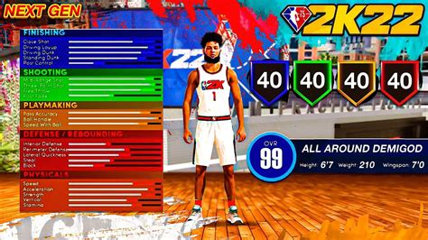 The NEW 200 BADGE DEMIGOD BEST BUILD In NBA 2K22 NEXT GEN NBA