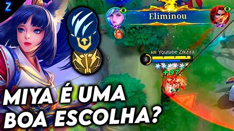 PEGUEI MIYA JOGANDO NO GLÓRIA MÍTICA MIYA GAMEPLAY Mobile Legends