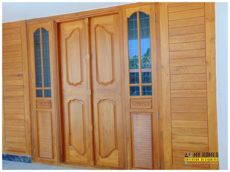 Kerala Home Front Double Door Design Awesome Home