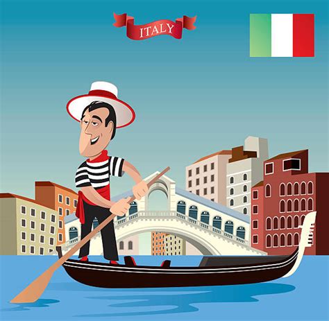 Best Venice Italy Gondola Illustrations Royalty Free Vector Graphics