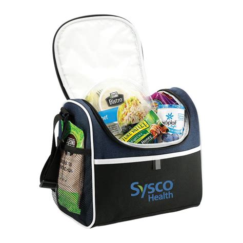 9 Can Lunch Cooler With Strap Embroidered Personalization Available Positive Promotions