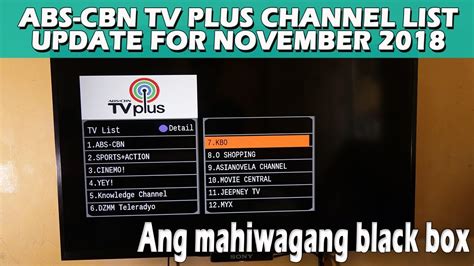 Abs Cbn Tv Plus Channel List Update For November Ang Mahiwagang