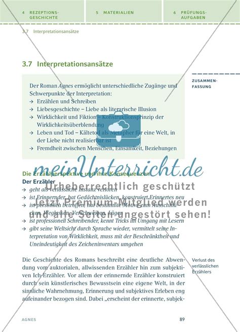 Textanalyse Und Interpretation Teil 6 MeinUnterricht