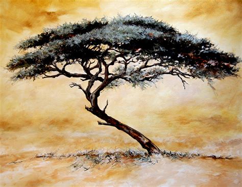 TERRY KOBUS - ORIGINALS GALLERY: Lone Acacia Tree