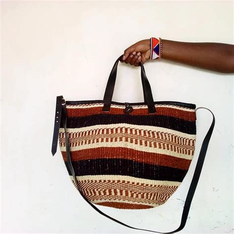 Africa Kenya Maasai Hand Woven KIONDO Sisal Bag Purse TOTE Bag Women