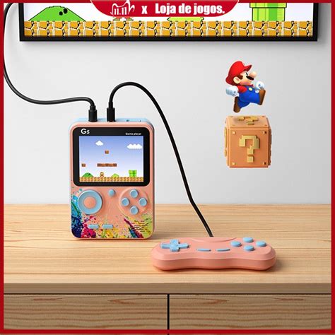 Novo console De Jogos Portátil G5 Macaron retro Nostálgico pocket mini