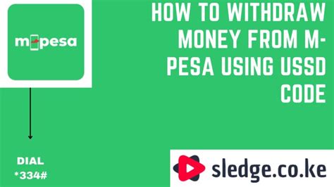 How To Withdraw Money From M Pesa Using USSD Code 2024 Guide A