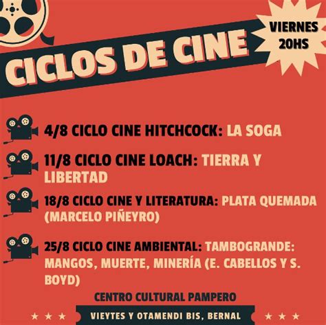 Ciclo De Cine Gratuito Para Agosto En Bernal