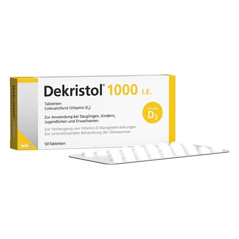 Dekristol 1.000 I.e. Tabletten 50 stk online günstig kaufen