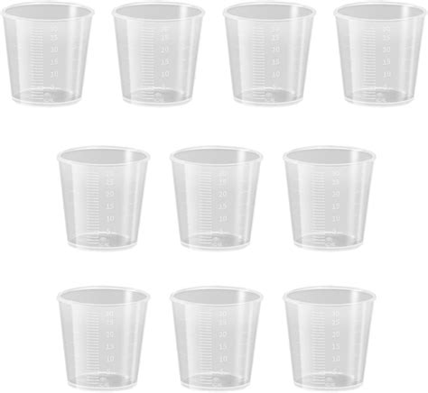 Ml Plastic Liquid Measuring Cups Mini Clear Kitchen Medicine Cups