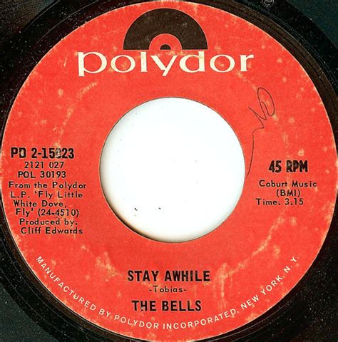 The Bells – Stay Awhile – Vinyl (7", Single, 45 RPM), 1971 [r1538685] | Discogs