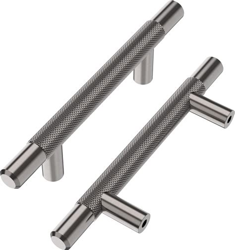 Alzassbg Pack Black Nickel Cabinet Pulls Inch Mm Hole Centers