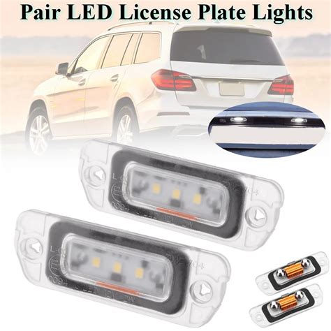 Aliexpress Buy Pair 3 SMD LED License Plate Light For Mercedes