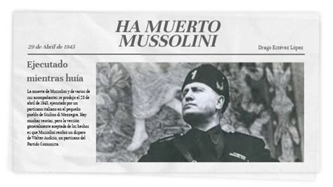 Muerte de Mussolini