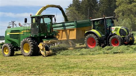 Gros Chantier Densilage Herbe John Deer Youtube