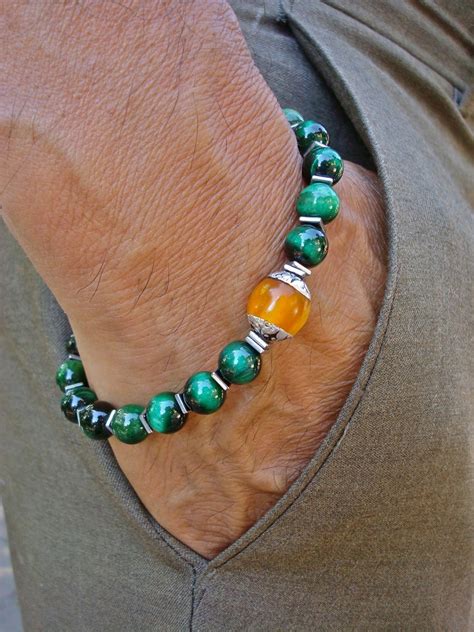 Men S Spiritual Healing And Fortune Tibetan Bracelet With Etsy