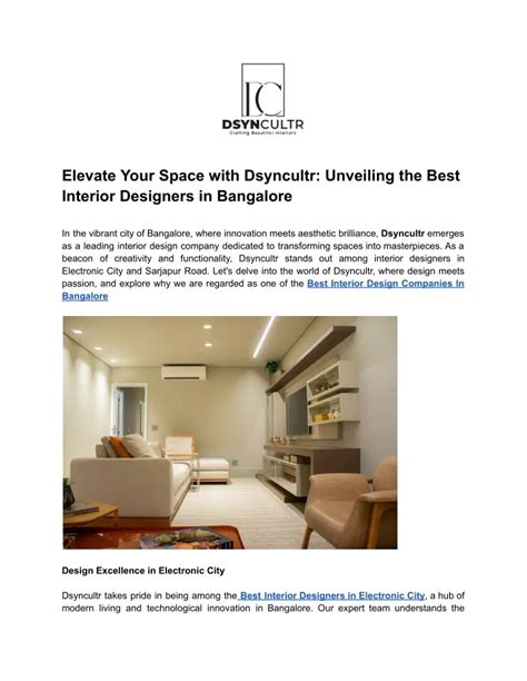 PPT Elevate Your Space With Dsyncultr Unveiling The Best Interior