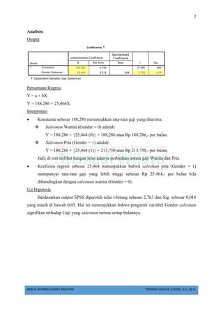 Regresi Dengan Variabel Dummy Mediasi Dan Moderasi Pdf