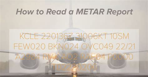 How To Read A Metar Weather Report Aerial Guide