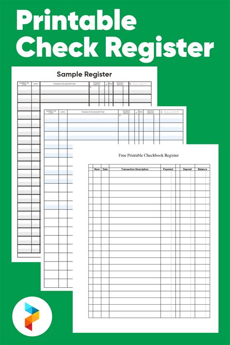 Printable Check Register Printable Check Register Printable Checks