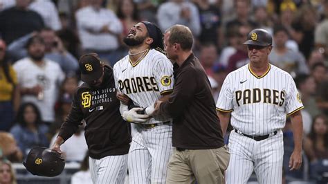 Padres Star Fernando Tatis Jr Hurt On Slide Leaves Game Bvm Sports