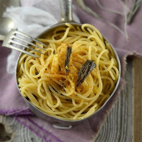 Spaghetti Au Beurre De Sauge Recette Tangerine Zest