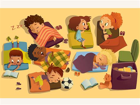 Nap Time In Kindergarten by Olga P on Dribbble