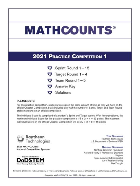 Oplet Mathcounts Foundation Worksheets Library