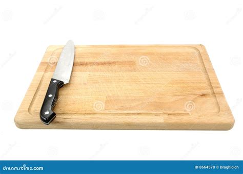 Chopping Board And Knife Royalty Free Stock Photos Image