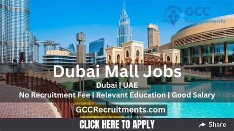 Dubai Mall Jobs 2024 Latest Job Vacancies UAE GCCRecruitments