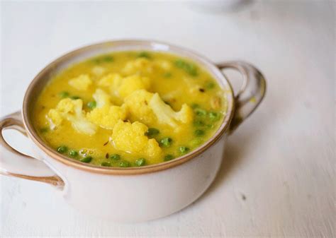 Moong Dal With Cauliflower And Peas Not A Curry